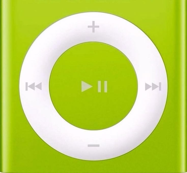 Neon green iPod