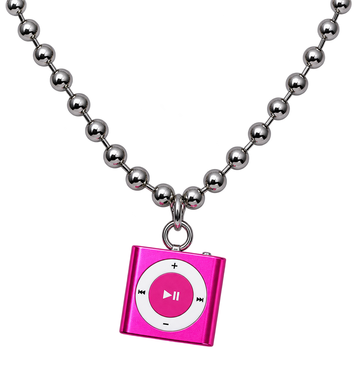 Pink iPod necklace — shop accessories