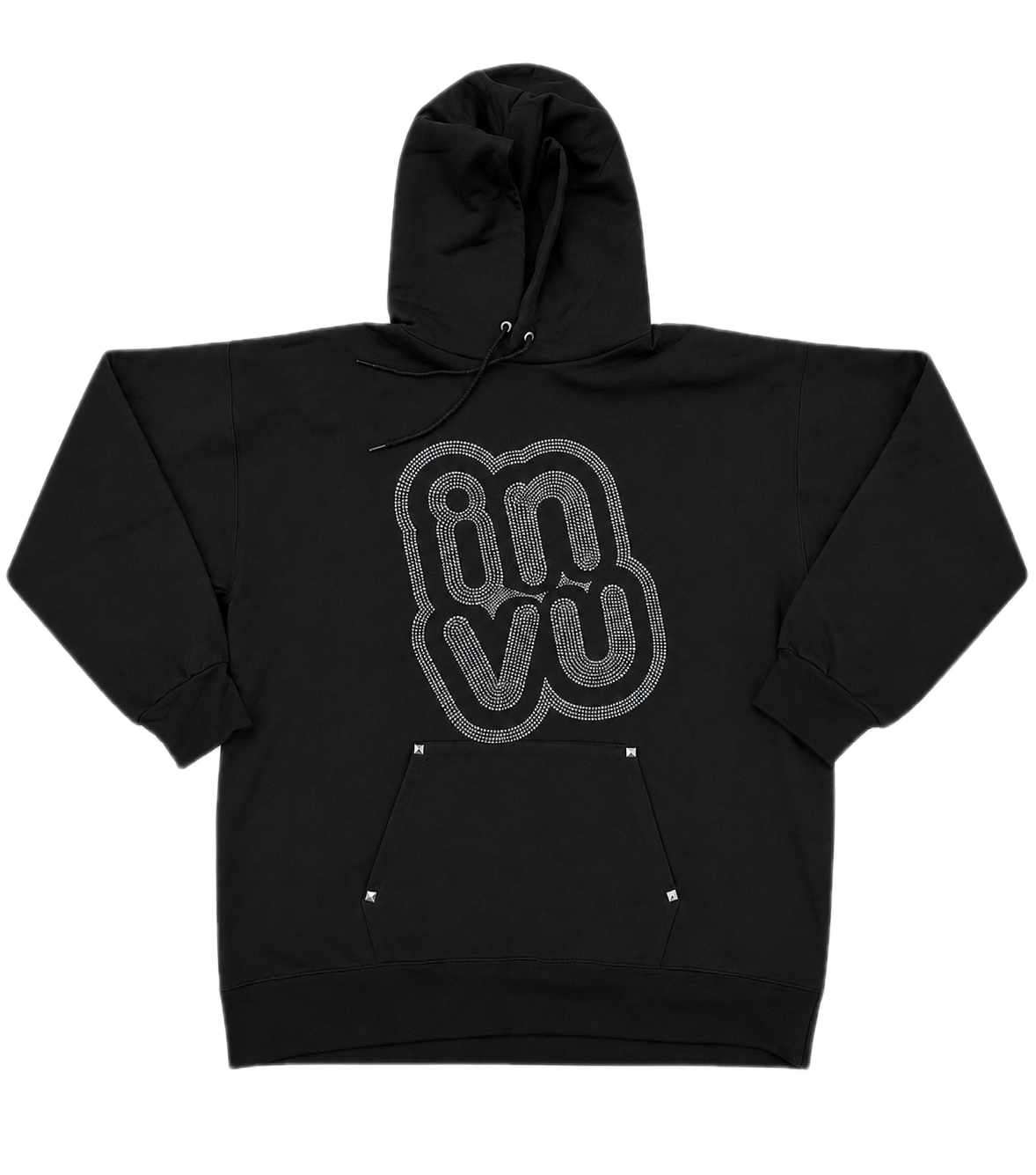 invu Black Rhinestone Hoodie