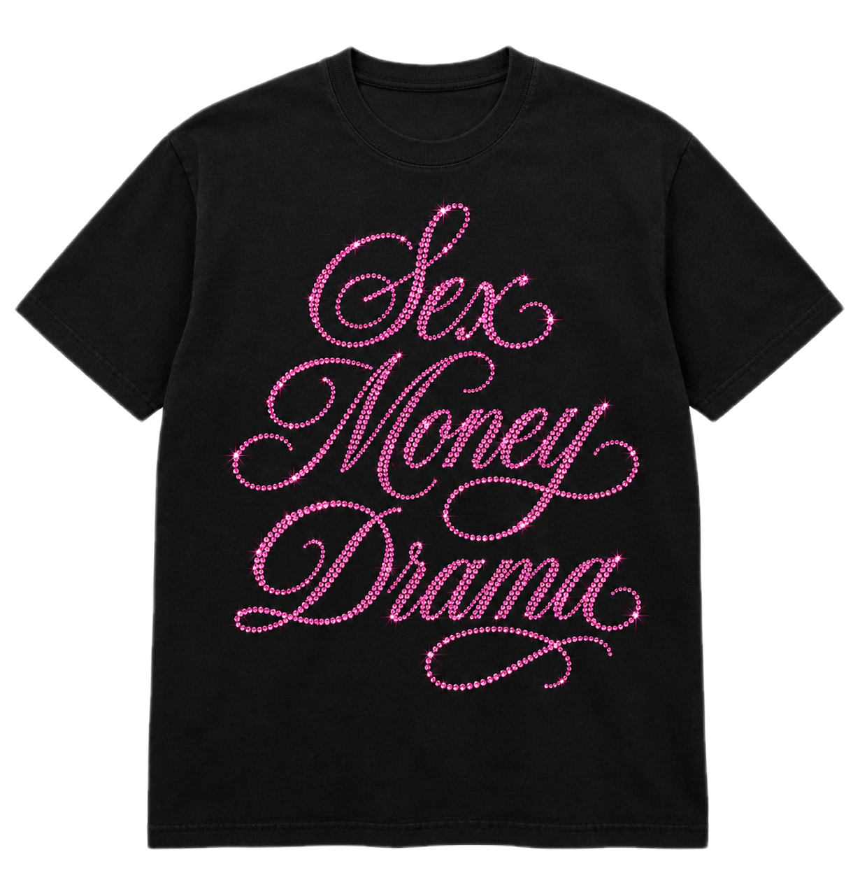 Sex Money Drama Rhinestone Tee