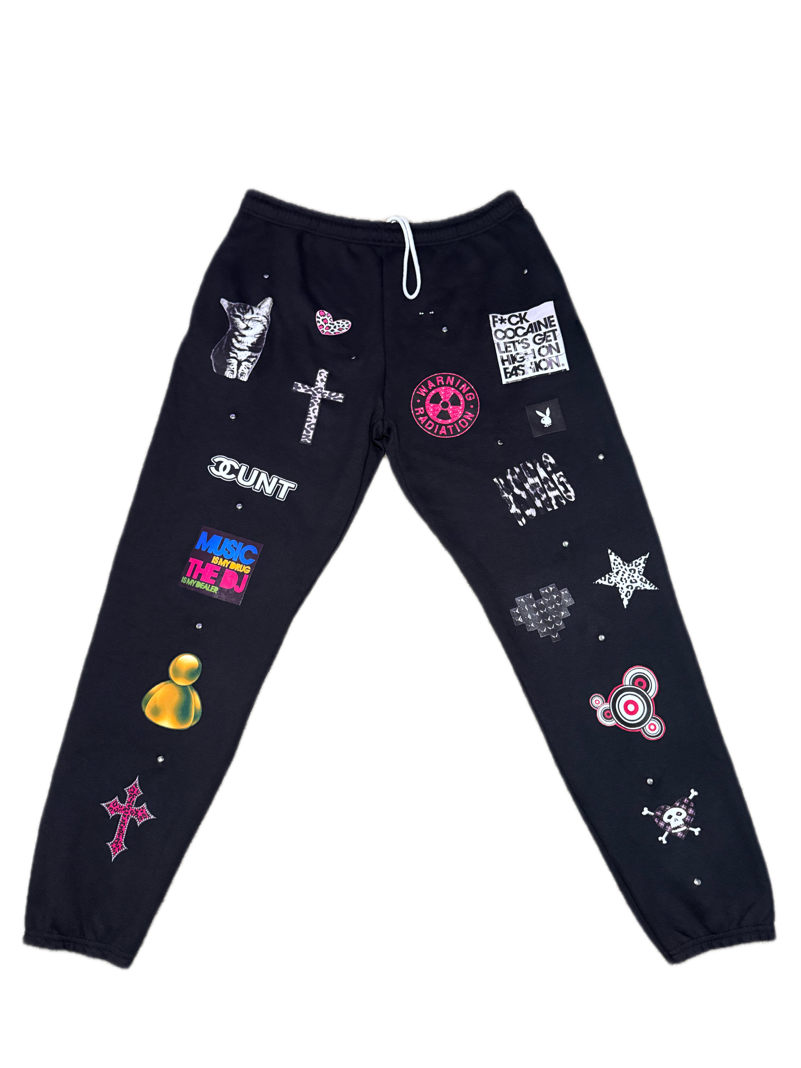 Handmade Patch & Rivet Sweatpants